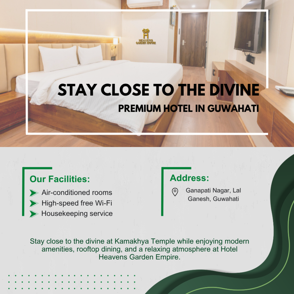 Best Hotel Near Kamakhya Temple Guwahati exterior view of Hotel Heavens Garden Empire Title: Hotel Heavens Garden Empire Exterior in Guwahati
