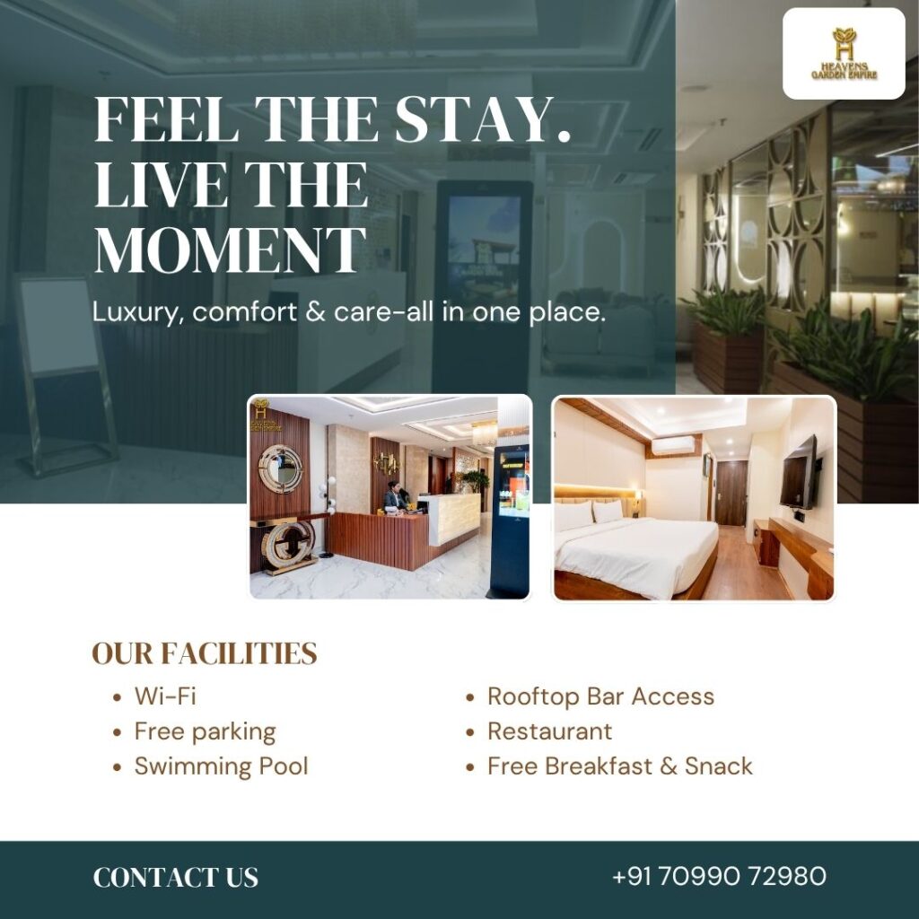 Hotel near Lokhra Guwahati deluxe room with modern interior