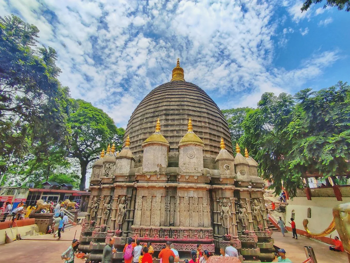 Kamakhya Temple in Guwahati, Assam on Nilachal Hill